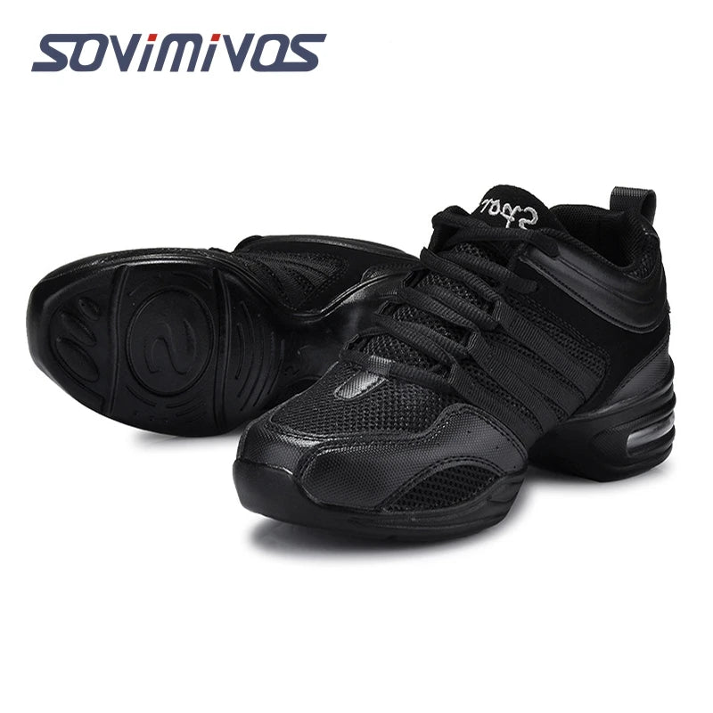 Women's Dance Shoes Soft Outsole Woman Breath Jazz Hip Hop Shoes Sports Sneakers Ladies Girl's Modern Jazz Dancing Shoes for Men