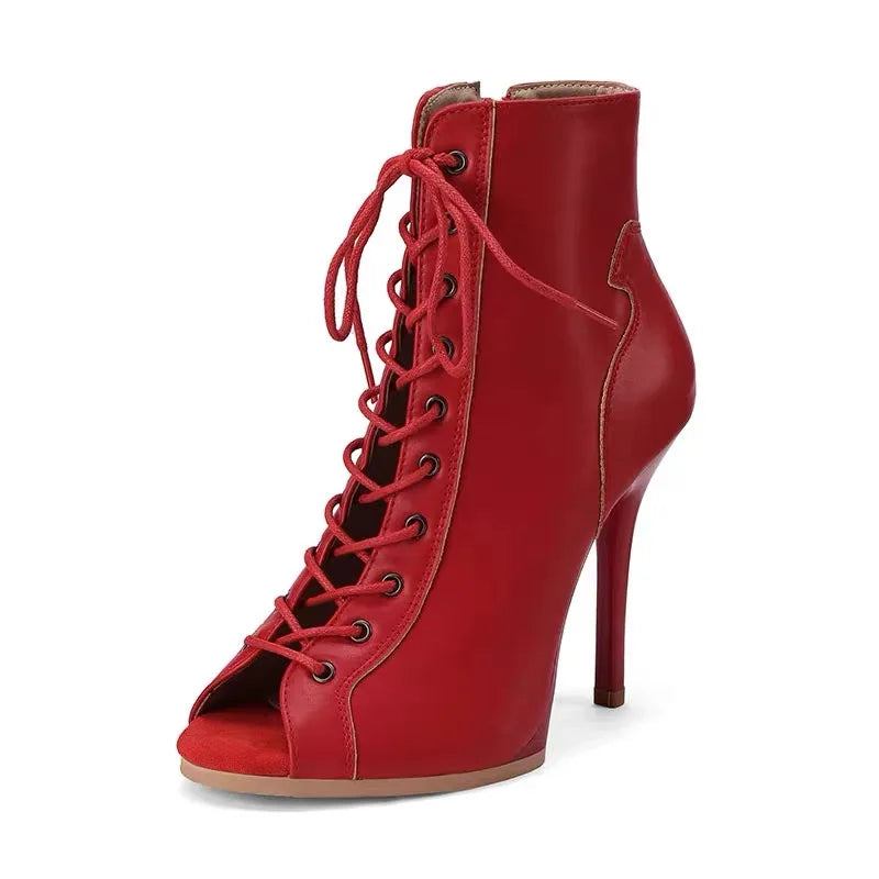 Women Pump Dance Heels Differenct Colors 9.5cm 11cm High Quality Made Real Genuine Leather Latin Jazz Dance Shoes For Woman